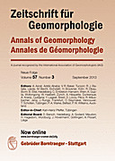 Cover image of: Zeitschrift für Geomorphologie Volume 57 Issue 3