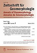 Cover image of: Zeitschrift für Geomorphologie Volume 58 Issue 1