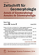 Cover image of: Zeitschrift für Geomorphologie Volume 58 Issue 2