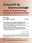 Cover image of: Zeitschrift für Geomorphologie Volume 60 Issue 2