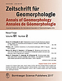 Cover image of: Zeitschrift für Geomorphologie Volume 61 Issue 2