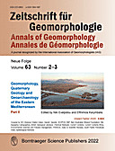 Cover image of: Zeitschrift für Geomorphologie Volume 63 Issue 2-3