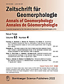 Cover image of: Zeitschrift für Geomorphologie Volume 63 Issue 4