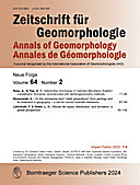 Cover image of: Zeitschrift für Geomorphologie Volume 64 Issue 2
