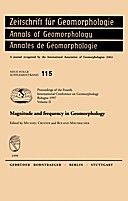 Cover image of: Zeitschrift für Geomorphologie, Supplementary Issues Band 115