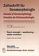Cover image of: Zeitschrift für Geomorphologie, Supplementary Issues Volume 51 Supplementary Issue 1