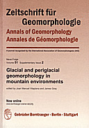 Cover image of: Zeitschrift für Geomorphologie, Supplementary Issues Volume 51 Supplementary Issue 2