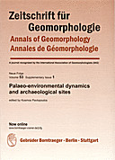 Cover image of: Zeitschrift für Geomorphologie, Supplementary Issues Volume 53 Supplementary Issue 1