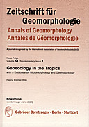Cover image of: Zeitschrift für Geomorphologie, Supplementary Issues Volume 54 Supplementary Issue 1