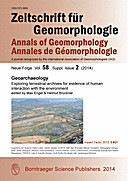 Cover image of: Zeitschrift für Geomorphologie, Supplementary Issues Volume 58 Supplementary Issue 2