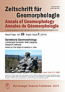 Cover image of: Zeitschrift für Geomorphologie, Supplementary Issues Volume 59 Supplementary Issue 1