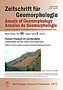 Cover image of: Zeitschrift für Geomorphologie, Supplementary Issues Volume 59 Supplementary Issue 2