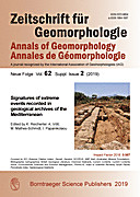 Cover image of: Zeitschrift für Geomorphologie, Supplementary Issues Volume 62 Supplementary Issue 2