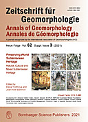 Cover image of: Zeitschrift für Geomorphologie, Supplementary Issues Volume 62 Supplementary Issue 3