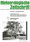 Cover image of: Meteorologische Zeitschrift Vol. 1 No. 2