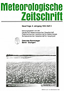 Cover image of: Meteorologische Zeitschrift Vol. 2 No. 3