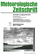 Cover image of: Meteorologische Zeitschrift Vol. 2 No. 4