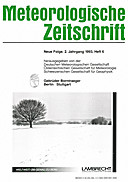Cover image of: Meteorologische Zeitschrift Vol. 2 No. 6