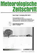 Cover image of: Meteorologische Zeitschrift Vol. 3 No. 6