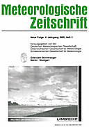 Cover image of: Meteorologische Zeitschrift Vol. 4 No. 4