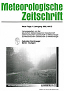 Cover image of: Meteorologische Zeitschrift Vol. 4 No. 5