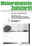 Cover image of: Meteorologische Zeitschrift Vol. 4 No. 6