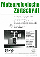Cover image of: Meteorologische Zeitschrift Vol. 5 No. 1