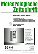 Cover image of: Meteorologische Zeitschrift Vol. 5 No. 6