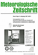 Cover image of: Meteorologische Zeitschrift Vol. 6 No. 4