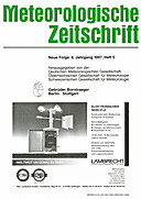 Cover image of: Meteorologische Zeitschrift Vol. 6 No. 5