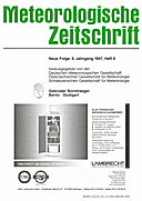 Cover image of: Meteorologische Zeitschrift Vol. 6 No. 6