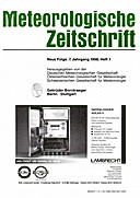 Cover image of: Meteorologische Zeitschrift Vol. 7 No. 1