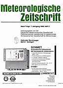 Cover image of: Meteorologische Zeitschrift Vol. 7 No. 2