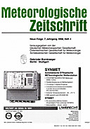Cover image of: Meteorologische Zeitschrift Vol. 7 No. 4