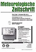 Cover image of: Meteorologische Zeitschrift Vol. 7 No. 5