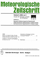 Cover image of: Meteorologische Zeitschrift Vol. 9 No. 4