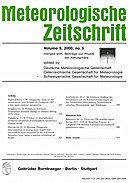 Cover image of: Meteorologische Zeitschrift Vol. 9 No. 5