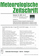 Cover image of: Meteorologische Zeitschrift Vol. 10 No. 3