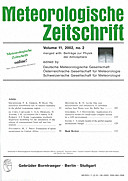 Cover image of: Meteorologische Zeitschrift Vol. 11 No. 2