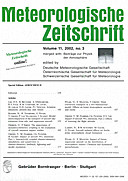 Cover image of: Meteorologische Zeitschrift Vol. 11 No. 3