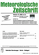 Cover image of: Meteorologische Zeitschrift Vol. 12 No. 6