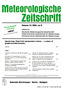 Cover image of: Meteorologische Zeitschrift Vol. 13 No. 6