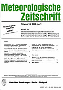Cover image of: Meteorologische Zeitschrift Vol. 14 No. 1