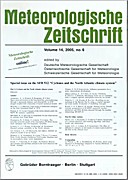 Cover image of: Meteorologische Zeitschrift Vol. 14 No. 6