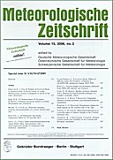 Cover image of: Meteorologische Zeitschrift Vol. 15 No. 2
