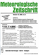 Cover image of: Meteorologische Zeitschrift Vol. 15 No. 5