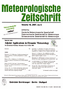 Cover image of: Meteorologische Zeitschrift Vol. 16 No. 6