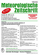 Cover image of: Meteorologische Zeitschrift Vol. 25 No. 6