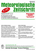 Cover image of: Meteorologische Zeitschrift Vol. 26 No. 4