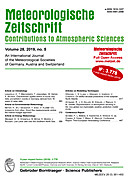 Cover image of: Meteorologische Zeitschrift Vol. 28 No. 5